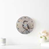 Mockingvogel auf einem Felsen Runde Wanduhr (Zuhause)