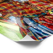 Mocko Jumbies Waving Jungfrau Islands Flags Fotodruck (Ecke)