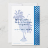 Mocktail Baby Boy Dusche Einladung (Rückseite)