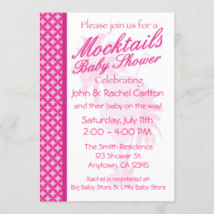 Mocktail Baby-Duschen-Einladung Einladung