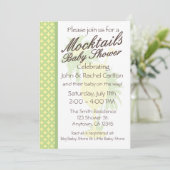Mocktail Baby Shower Invitation (N) Einladung (Stehend Vorderseite)