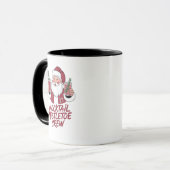Mocktail-Mistelzweig Nüchterner Santa-Crew  Tasse (Vorderseite Links)