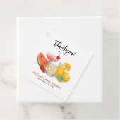 Mocktail Summer Baby Dusche Modern Danke Geschenkanhänger (Beispiel)