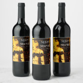 Mockup Ancient Ägypten Custom Gold Wine Labels Weinetikett (Flaschen)