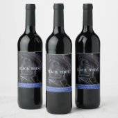 Mockup Black Horse Western Custom Wine Labels Weinetikett (Flaschen)