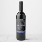 Mockup Black Horse Western Custom Wine Labels Weinetikett (Vorderseite)