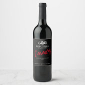 Mockup Dragon Wappen Black Custom Wine Labels Weinetikett (Vorderseite)