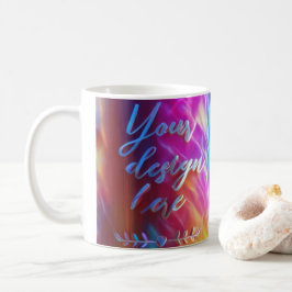 Mockup-Foto der weißen Tasse
