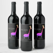 Mockup Giraffe Wild Safari Custom Wine Labels Weinetikett (Flaschen)