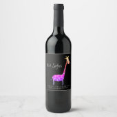 Mockup Giraffe Wild Safari Custom Wine Labels Weinetikett (Vorderseite)