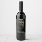 Mockup Gold Gorilla Silverback Custom Wine Labels Weinetikett (Vorderseite)