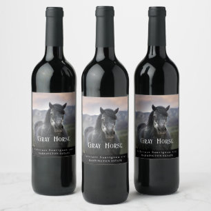 Mockup Gray HorCustom Wine Labels Weinetikett