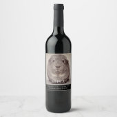 Mockup Guinea Pig Custom Wine Labels Weinetikett (Vorderseite)