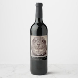 Mockup Guinea Pig Custom Wine Labels Weinetikett
