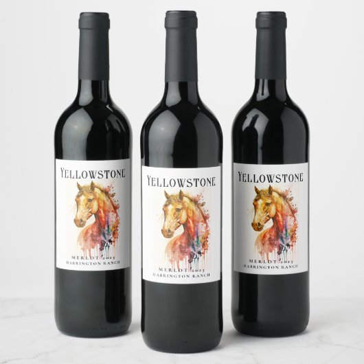 Mockup Hordesign Custom Wine Labels Weinetikett (Flaschen)