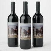 Mockup Horses Western Custom Wine Labels Weinetikett (Flaschen)