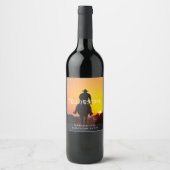 Mockup Old Western Cowboy Custom Wine Labels Weinetikett (Vorderseite)