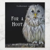 Mockup Owl Custom Wine Labels Weinetikett (Einzelnes Label)