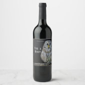 Mockup Owl Custom Wine Labels Weinetikett (Vorderseite)