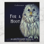 Mockup Owl Custom Wine Labels Weinetikett (Einzelnes Label)
