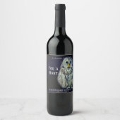 Mockup Owl Custom Wine Labels Weinetikett (Vorderseite)
