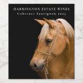 Mockup Pferde Pferdekühl Western Custom Weinetiket Weinetikett (Einzelnes Label)