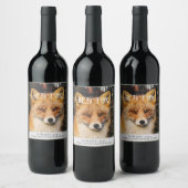 Mockup Red Fox Custom Wine Labels Weinetikett (Flaschen)