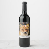 Mockup Red Fox Custom Wine Labels Weinetikett (Vorderseite)
