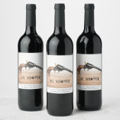 Mockup Six Shooter Custom Wine Labels Weinetikett (Flaschen)