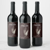 Mockup Stallion Pferde Custom Wine Labels Weinetikett (Flaschen)