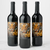 Mockup Tiger Custom Wine Label Weinetikett (Flaschen)