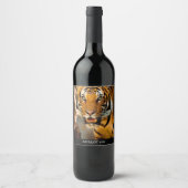 Mockup Tiger Custom Wine Label Weinetikett (Vorderseite)