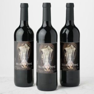 Mockup Wild Hord Western Custom Wine Labels Weinetikett