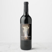 Mockup Wild Hord Western Custom Wine Labels Weinetikett (Vorderseite)