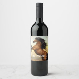 Mockup Wild Hord Western Custom Wine Labels Weinetikett