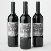 Mockup Wolf Custom Wine Labels Weinetikett (Flaschen)