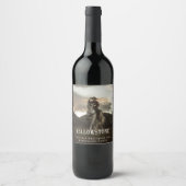 Mockup Yellowstone Western Custom Wine Labels Weinetikett (Vorderseite)