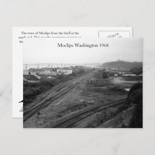 Moclips Washington 1968 Postkarte (Vorne/Hinten)