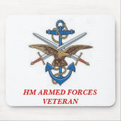 MOD10, VETERAN MAJESTÄTS-BEWAFFNETE KRÄFTE MOUSEPAD (Vorne)