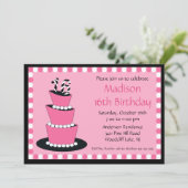 Mod 16 . Geburtstag - Einladung zur Geburtstagspar (Stehend Vorderseite)