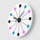 Mod 1960er Retro-Wall-Uhr Große Wanduhr (Winkel)