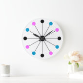 Mod 1960er Retro-Wall-Uhr Große Wanduhr (Zuhause)