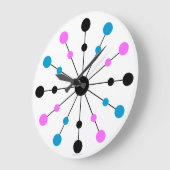 Mod 1960er Retro-Wall-Uhr Große Wanduhr (Winkel)