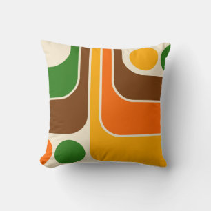 Mod 1970er Jahre Retro-Stil geometrisches Design Kissen