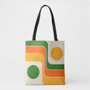 Mod 1970er Jahre Retro-Stil geometrisches Design Tasche