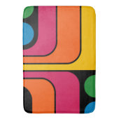 Mod 1970er Retro-Stil Geometrisches Design Badematte (Vorderseite Vertikal)
