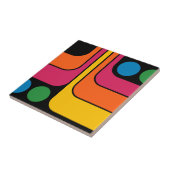 Mod 1970er Retro-Stil Geometrisches Design Fliese (Seite)