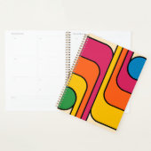 Mod 1970er Retro-Stil Geometrisches Design Planer (Anzeige)