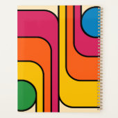 Mod 1970er Retro-Stil Geometrisches Design Planer (Rückseite)