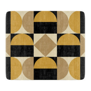 Mod 1970er Retro-Stil geometrisches Design Schneidebrett